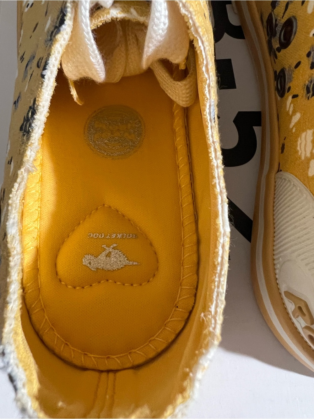Rocket Dog Yellow Floral Canvas Sneakers with White Laces - Picture 9 of 9